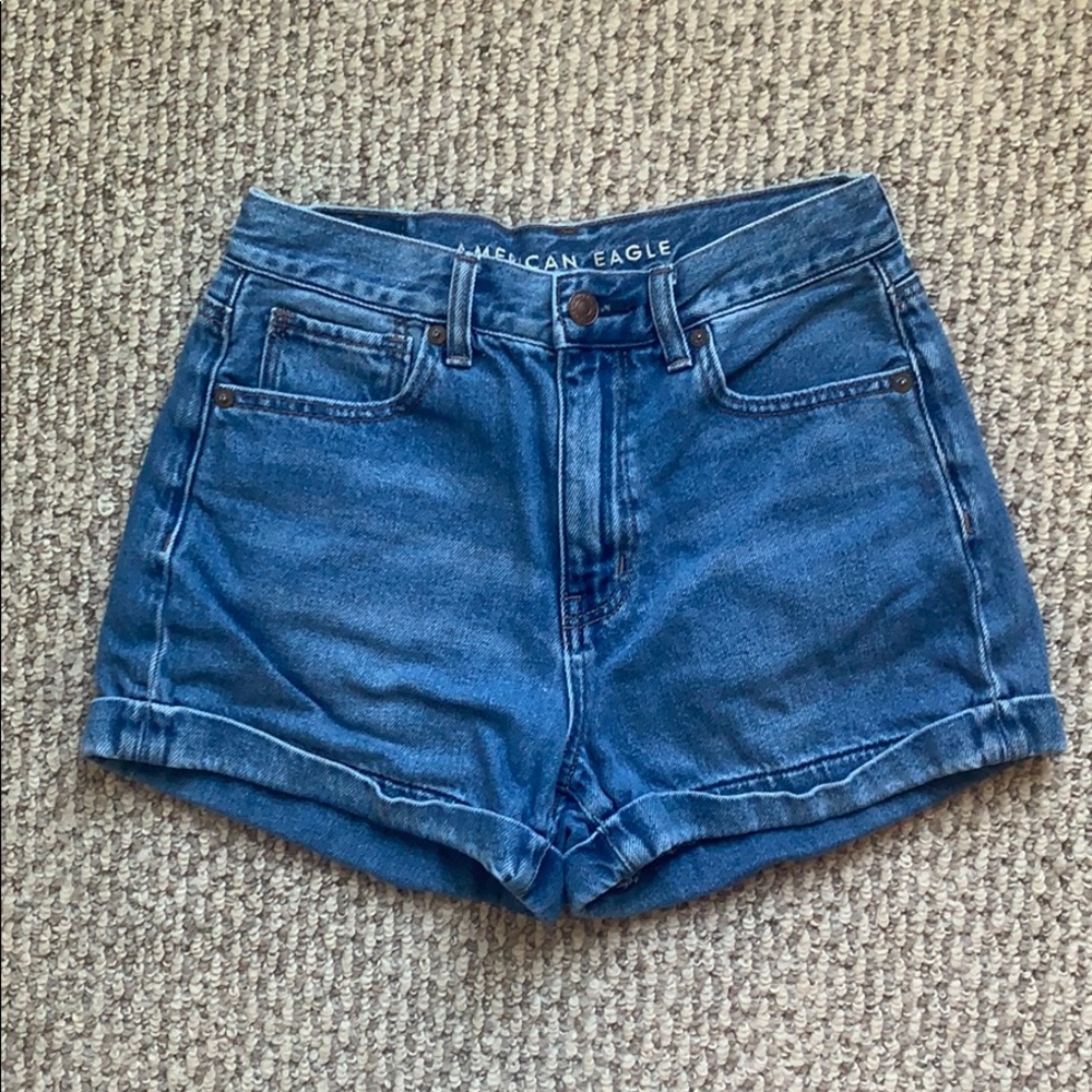 American Eagle Denim Stretch Mom shorts